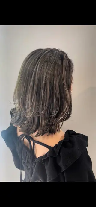 カラー 髪質改善/ブリーチ なし🤎柔ベージュのヘアスタイル