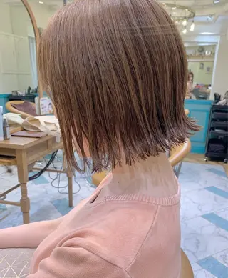 ショート 縮毛¦ボブ¦艶カラー 💖今井 伶のヘアスタイル