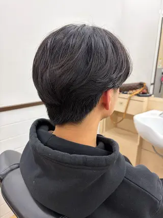 ミディアム パーマ メンズ 松澤 侑哉のヘアスタイル