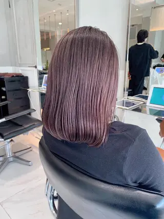 ミディアム オリーブ カラー✨有坂映哉のヘアスタイル