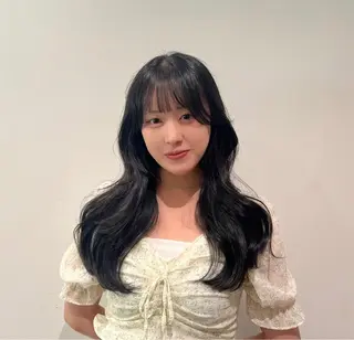 ロング カラー 💗渋谷/韓国/レイ ヤー顔周りSayaのヘアスタイル