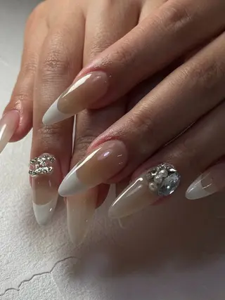 セミロング Latte Nail 十三のネイルデザイン