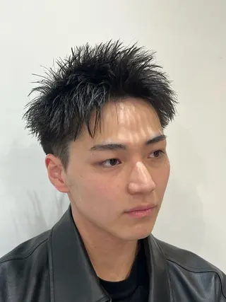 ショート メンズ特化パーマ &カラー🔥小倉大和のヘアスタイル