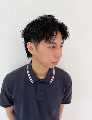 パーマ メンズ 明日空きあり🩷 レイヤースタイル🥰のヘアスタイル