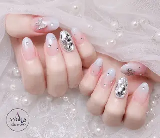 ネイル ANGILA ネイル¨̮S*Y*Kのネイルデザイン