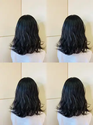 ミディアム カラー 髪質改善・縮毛矯正 特化・ユウシンのヘアスタイル