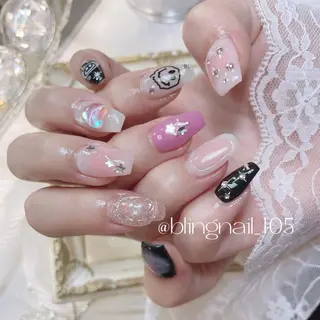 ネイル 24時まで❤︎韓国、 ワンホンネイルのネイルデザイン