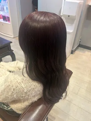 カラー 透明感カラー yuzuna♩のヘアスタイル