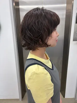 ショート パーマ Nico☺︎🎀YU レイヤー/カットのヘアスタイル