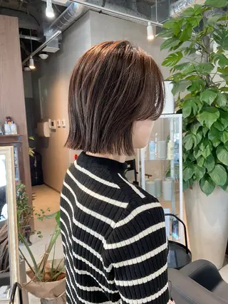 ショート カラー パーマ 🍃服部 雅哉🍃銀座◎のヘアスタイル