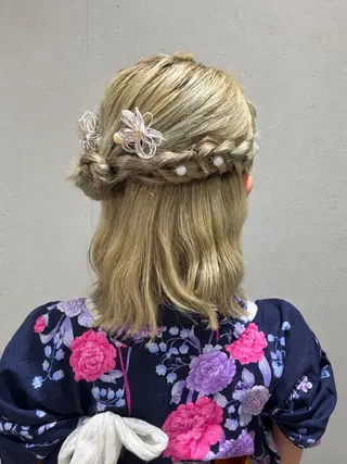 ヘアアレンジ 暖色カラー/アレンジ 🌺URUHA🌺のヘアスタイル