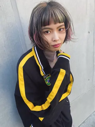 カラー ボブ・カラー 琴音のヘアスタイル