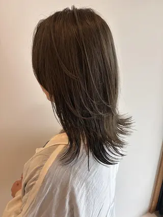 ミディアム カラー 伊勢崎/nap hair 栗原大輔のヘアスタイル