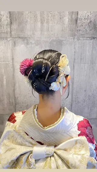 ロング ヘアアレンジ momo/ショート. メンズ.着付けセットのヘアスタイル
