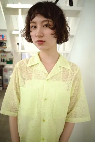 ショート 🧚🏼ボブパーマ 歩美のヘアスタイル