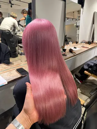 ロング カラー ✨艶ブリーチカラー ✨四ノ宮裕己のヘアスタイル