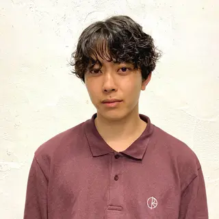 ミディアム パーマ メンズ 葵🫧髪質改善/ つや髪✨梅田のヘアスタイル