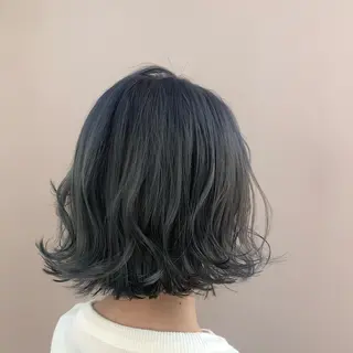 ショート カラー 小顔レイヤー/ ベージュ🤍Rieのヘアスタイル