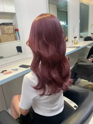 セミロング カラー 【美髪矯正/絹髪】 🎀hinano🎀のヘアスタイル
