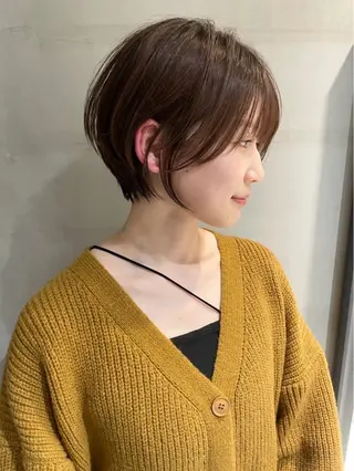 ショート カラー 🌟透明感カラー× 小顔カット いっせいのヘアスタイル