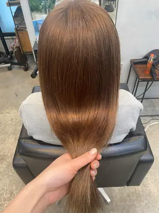 ロング カラー やました もえかのヘアスタイル