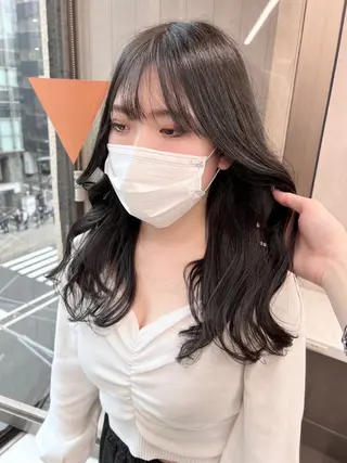 ロング カラー パーマ ヘアアレンジ メンズ 上品＆韓国風 🥀海心🥀のヘアスタイル