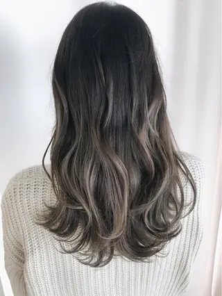 セミロング カラー パーマ ヘアアレンジ ネイル マツエク・マツパ バレイヤージュ 藤沢 髪質改善 竹内ケンゴのヘアスタイル