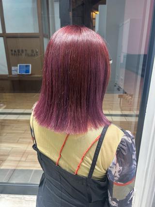 ミディアム カラー ヘアアレンジ yuka .のヘアスタイル