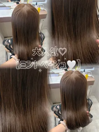 ロング カラー 結べるレイヤー/ 透明感カラー/和奏のヘアスタイル