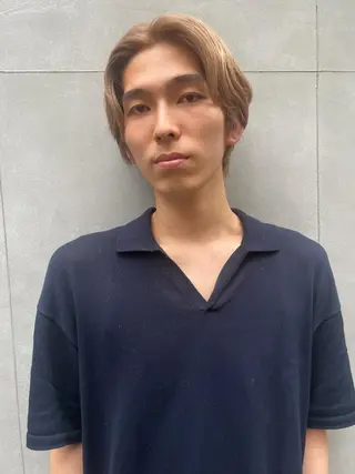 ミディアム カラー メンズ メンズ専門ブリー チカラー⚡️リュウジのヘアスタイル
