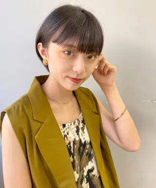 ショート カラー 渋谷  中性ヘア あかりのヘアスタイル