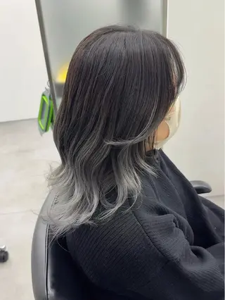 セミロング カラー 韓国ヘア🇰🇷 スズキのヘアスタイル