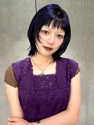 ショート カラー yu-kaハッシュ カット/ウルフカットのヘアスタイル