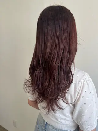 ロング カラー 刀根 梓織のヘアスタイル