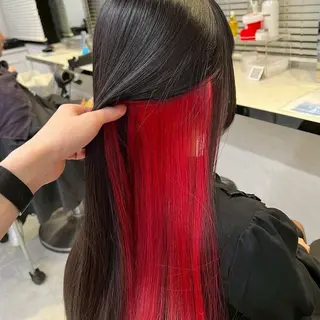 ミディアム カラー ヘアアレンジ 🌈くれは🎨デザイ ン🌟ダメージレスのヘアスタイル
