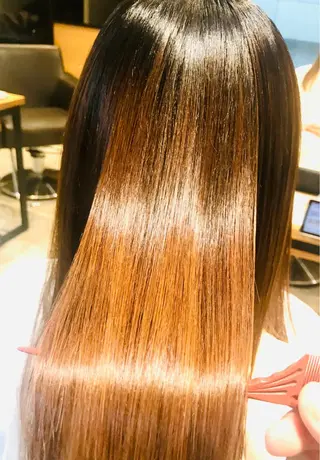 セミロング 最高峰美髪矯正No1 toshiのヘアスタイル
