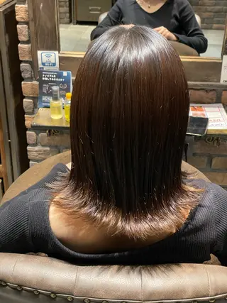 ミディアム 寒河江 真希のヘアスタイル