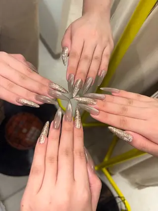 ネイル 33nail✴️栄 スミレ❇️Gel-xのネイルデザイン