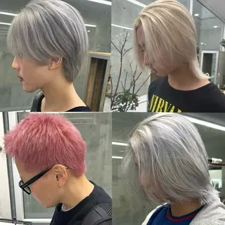 ショート カラー メンズ メンズ多数⚡ブリーチ 特化💚Acchonのヘアスタイル