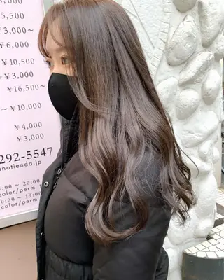 ロング カラー 樫原裕二/似合わせ カット/透明感カラーのヘアスタイル