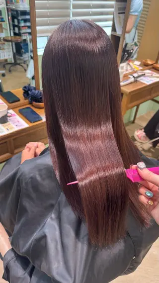 ロング 横浜🍒ルーツカラー エクステ/RIEのヘアスタイル