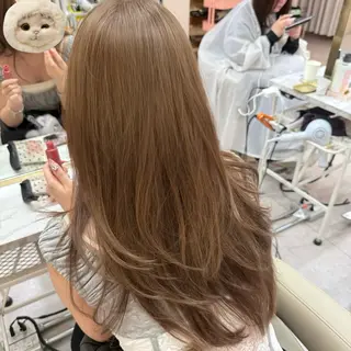ロング カラー 韓国ヘア 🇰🇷 natsukiのヘアスタイル