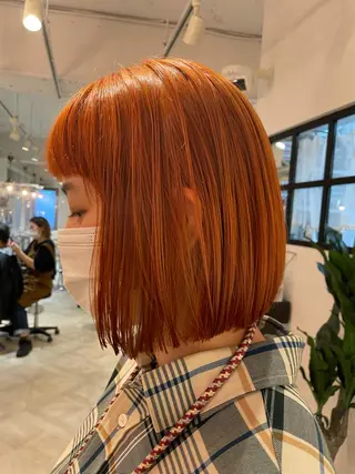 ミディアム カラー 沖縄東京2拠点美容師 mamicoのヘアスタイル