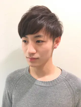 ショート パーマ メンズ 柔らか垢抜けカラーと カット🫧ASUKAのヘアスタイル