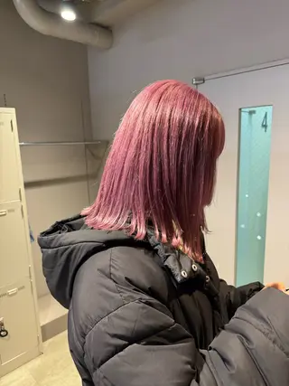 セミロング カラー パーマ ヘアアレンジ メンズ キッズ 韓国系🇰🇷🩶 艶暗髪/MEIのヘアスタイル