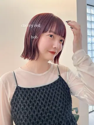 ミディアム 🧸🫧暖色/ボブ/ 橋本美柚🫧🧸のヘアスタイル