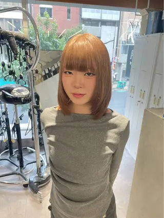 ミディアム カラー 東谷栞里 /カラーモデル募集中のヘアスタイル
