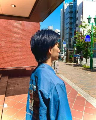 カラー パーマ メンズ ハイトーン/パーマ 特化平田のヘアスタイル