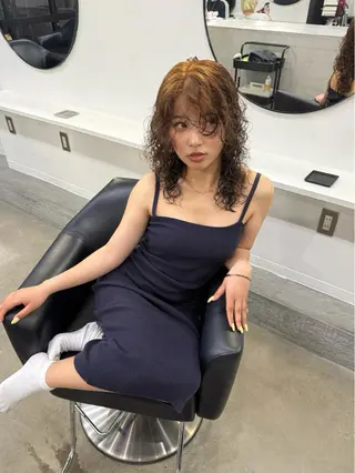 セミロング カラー LA KING soraのヘアスタイル