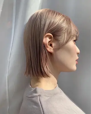 ショート カラー レイヤー専門家 ダブルカラー修のヘアスタイル